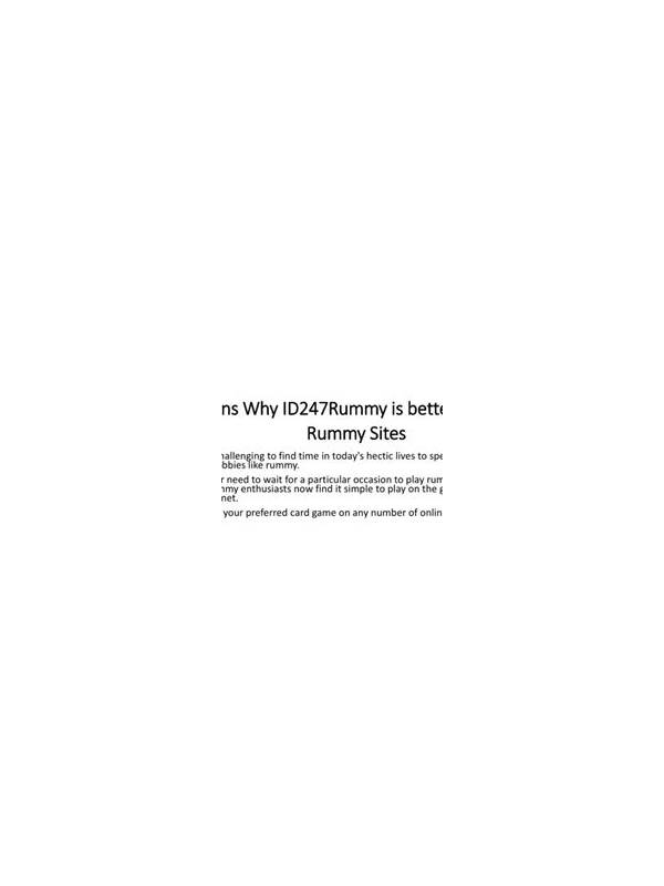 Rummy FAQ: When Is a Connector Better Than a High Card?